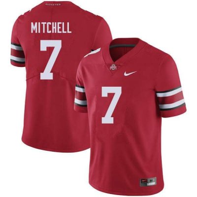 Men's Ohio State Buckeyes #7 Teradja Mitchell Red Nike NCAA College Football Jersey Holiday NGB8844GU